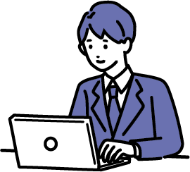 お問い合わせを受信する会社スタッフ